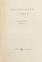 William Shakespeare: A vihar. Babits Mihály fordítása. Országh László bevezető tanulmányával. / The Tempest of Shakespeare. With a Hungarian version by Mihály Babits. Bp.,1957., Corvina. Angol nyelven. Kiadói félbőr-kötés. Számozott