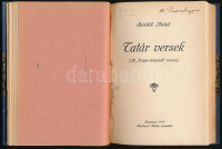 Szirbik Antal: 'Tatár kölykök'. Hadüzenet a nyugatosoknak. Kelet Könyvtár 1. sz. + Tatár versek. (A 'Tatár-kölykök' öccsei). [Egybekötve]. Bp., 1912-1913, (Budapesti Hirlap-ny.), 31 p., 80 p. Aranyozott gerincű félvászon-kötésben,