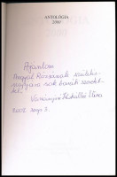 Batári Gábor (szerk.): Antológia 2000 Bp., 2000Alterra Kiadó, Kiadói papírkötésben