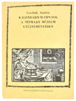 Cserbák András: Kalendárium-típusok a Néprajzi Múzeum gyűjteményében. Néprajzi Közlemények XXIX. évfolyam. Budapest, 1988, Múzsák Közművelődési Kiadó. Kiadói papírkötés, fekete-fehér illusztrációkkal. Jó állapotban.