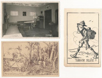 5 db RÉGI cserkész képeslap (Velősy, Légrády) / 5 pre-1945 Hungarian scout postcards