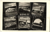 Komló, Kultúrház, Villamos erőmű, Új telep, Templom, Áll. Iskola (EK)