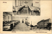 Kőszeg, Evangélikus leánynevelő intézet, belső, ebédlő és hálóterem