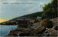 Abbazia, Opatija; Slatina Seebad u. Villen am Südstrand / beach, bath, villas