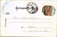 1898 (Vorläufer) Bregenz, Pfänderspitze mit Hotel Pfänder / mountain peak, hotel. C. Jurischek Kunstverlag Art Nouveau, floral, litho (EK)