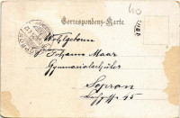 1899 (Vorläufer) Edlitz, Ruine Thomasberg / castle church ruins, general view. Verlag von Alois Pelnitschar. Art Nouveau, floral (EM)