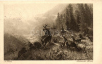 Schreiender Hirsch / deer, Nr. 148. s: A. Thiele