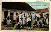 1912 Kukorica pattogatás. A magyar népéletből. Magyar folklór / Hungarian folklore (EM)