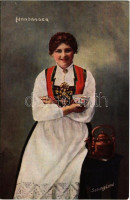 Hardanger / Norwegian folklore, traditional costumes. Solveig Lund (EK)