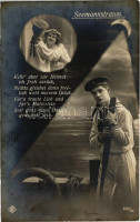 1915 Seemannstraum / WWI German Navy (Kaiserliche Marine) 'SMS OLDENBURG' mariner, romantic couple + 'K.U.K. KRIEGSMARINE SMS RADETZKY'