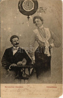 1905 Barometrul Amorului. Schimbacios / 'Barometer of Love' Romanian romantic humour. Editura J. Saraga & Co. (EM)