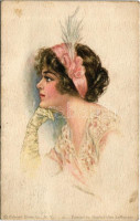 1914 American Girl No. 58. Lady art postcard. Edward Gross Co. s: Pearle Fidler LeMunyan (fl)