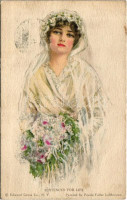 1914 'Sentenced for Life' American Girl No. 51. Lady art postcard. Edward Gross Co. s: Pearle Fidler LeMunyan (EK)