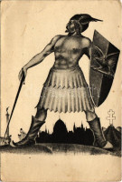 Irredenta művészlap. Verőcei Sándor kiadása / Hungarian irredenta propaganda s: Verőcei S. (EB)