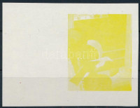 1967 Festmények III. 2,50Ft vágott ívszéli fázisnyomat magenta, ciánkék, fekete és arany színnyomat nélkül. A szakirodalomban ismeretlen. / Mi 2375 margin phase print, magenta, black, blue and gold colour prints omitted. Not mentioned in