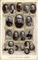 A Magyar Püspöki Kar és a rendfőnökök; Dr. Csernoch János bíboros-hercegprímás, Prohászka Ottokár püspök, Zichy Gyula gróf, Szmrecsányi Lajos érsek, Zadravecz István tábori püspök, stb. Az 1925-ös Szent év alkalmából