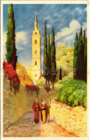 Ain-Karem. Church of Mary's Visitation / Mária látogatásának temploma. Kiadja a Szentföld biztosi hivatala. Klösz s: Hollós Endre (EK)