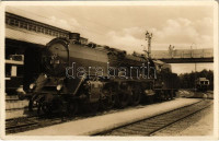 1935 Nürnberg, Nuremberg; Reichsbahn Ausstellung, 100 Jahre Deutsche Eisenbahnen / 100 Éves a Német Vasút Kiállítás, gőzmozdony / 100th anniversary of the German Railway, locomotive