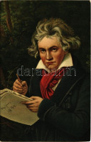 Ludwig van Beethoven. Stengel litho s: J. K. Stieler