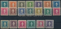 Feldpost 1917-1918 IV. Károly forgalmi teljes sor (**34.100) (20h, 25h, 90h, 4K falcos / hinged)