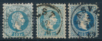 1867 3 db eltérő árnyalatú 10kr kifogástalan állapotban