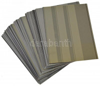 50 db 3 soros fekete stecklap fóliavédővel 156x112 mm, jó állapotban