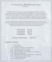 Zilah helyi kiadás 1945 kiállítási gyűjtemény fénymásolat (photocopy) + fénymásolatok tanulmányokról, levelezésekről, bélyegekről, felülnyomásokról stb. összesen 5 nagy iratrendezőben. Nagyon tartalmas kutatási anyag!