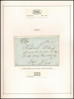 1844 Portós levél 'GROSS / CANISA' - Wien kiállítási lapon