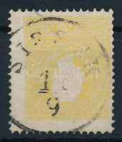 1858 2kr II. tipus sötétsárga, 'NEUSATZ'