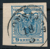 1850 9kr MP IIIb 5 mm ívszéllel '(KR)ONSTADT' Sign: Ferchenbauer