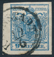 1850 9kr MP III 3,5 mm ívszéllel 'K(RON)STADT'