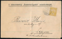 1903 A hódmezővásárhelyi 'Szanatórium-Egyesület' rendezőbizottságától küldött meghívó Lippára (SZEGED-NAGYVÁRAD mozgóposta bélyegzés)