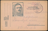 1917 Tábori posta levelezőlap 'FP 396'