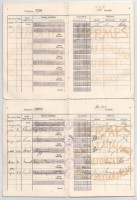 Budapest 1938-1940. 'Hermes Magyar Általános Váltóüzlet Részvénytársaság' 3db betétkönyve használt állapotban