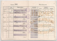 Budapest 1938-1940. 'Hermes Magyar Általános Váltóüzlet Részvénytársaság' 3db betétkönyve használt állapotban