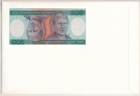 Brazília 1984. 200C borítékban, alkalmi bélyeggel és bélyegzéssel T:I Brasil 1984. 200 Cruzeiros in envelope with stamps and cancellations C:UNC