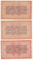 1946. 1.000.000AP (3db/2xklf) vízjeles papíron, közte az egyik hatjegyű sorszámú, hátoldalán fordított címerrel T:III szakadásokAdamo P53, P53ah