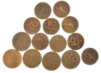 1946. 10f tombak (9db) + 1947. 20f tombak (5db) T:2,2-