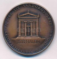 Gáti Gábor (1937-) 1989. 'MÉE XIX. Vándorgyűlése Sátoraljaújhely - Kazinczy Ferenc' bronz emlékérem (42,5mm) T:1,1-