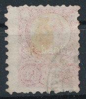 1871 Réznyomat 5kr képbe fogazva, átszivárgó nyomat