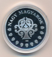 ifj. Szlávics László (1959-) 2011. 'Nagy Magyarok / Liszt Ferenc 1811-1886' ezüstözött Cu emlékérem kapszulában (40mm) T:PP patina