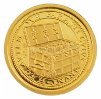 DN 'Ervnt haec avtem ovae parasti cvivs / Europa' jelzett Au emlékérem kapszulában (0,80g/0.585/14mm) T:PPND 'Ervnt haec avtem ovae parasti cvivs / Europa' marked Au medallion in capsule (0,80g/0.585/14mm) C:PP
