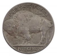 Amerikai Egyesült Államok 1913. 5c Cu-Ni 'Buffalo' T:2USA 1913. 5 Cents Cu-Ni 'Buffalo' C:XFKrause KM#134