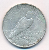 Amerikai Egyesült Államok 1922. 1$ Ag 'Béke' T:2,2- karcokUSA 1922. 1 Dollar Ag 'Peace' C:XF,VF scratches Krause KM#150