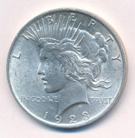 Amerikai Egyesült Államok 1923. 1$ Ag 'Béke' T:1-,2 ü., kis ph. USA 1923. 1 Dollar Ag 'Peace' C:AU,XF ding, small edge error Krause KM#150