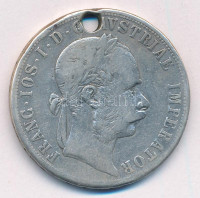 Ausztria 1888. 2Fl Ag 'Ferenc József' (23,87g) T:3 ly.Austria 1888. 2 Florin Ag 'Franz Joseph' (23,87g) C:F hole