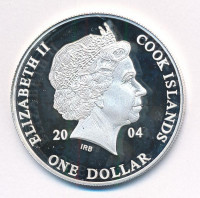 Cook-szigetek 2004. 1$ Ag 'Ázsia történelme - Pearl Harbour' kapszulában, tanúsítvánnyal (19,35g/0.999/39mm) T:PP kis karc, foltCook Islands 2004. 1 Dollar Ag 'History of Asia - Pearl Harbour' in capsule with certificate