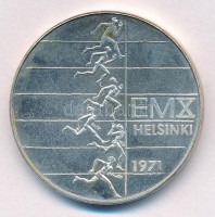 Finnország 1971. 10M Ag '10. Európai Atlétikai Bajnokság' T:1- Finland 1971. 10 Markkaa Ag '10th European Athletic Championships' C:AU Krause KM#52