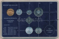 Holland Antillák 1983. 1c - 1G (6xklf) forgalmi sor + 'Rijks Munt' zseton műanyag dísztokban T:1 patinaNetherlands Antilles 1983. 1 Cent - 1 Gulden (6xdiff) coin set + 'Rijks Munt' token in original plastic case C:UNC patina