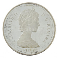 Kanada 1988. 1$ Ag 'A Saint-Maurice-i Vasmű fennállásának 250. évfordulója' forgalomba nem került emlékérme díszdobozban T:1- (PP) patina, ujjlenyomatCanada 1988. 1 Dollar Ag '250th Anniversary of Saint-Maurice Ironworks'